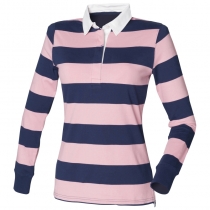 Women's striped rugby shirt